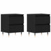 Dulap de noapte cu sertar 2 pcs Stejar Negru 40 x 35 x 50 cm - WALTI WALTI