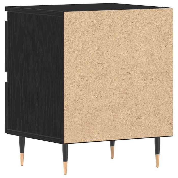Dulap de noapte cu sertar 2 pcs Stejar Negru 40 x 35 x 50 cm - WALTI WALTI