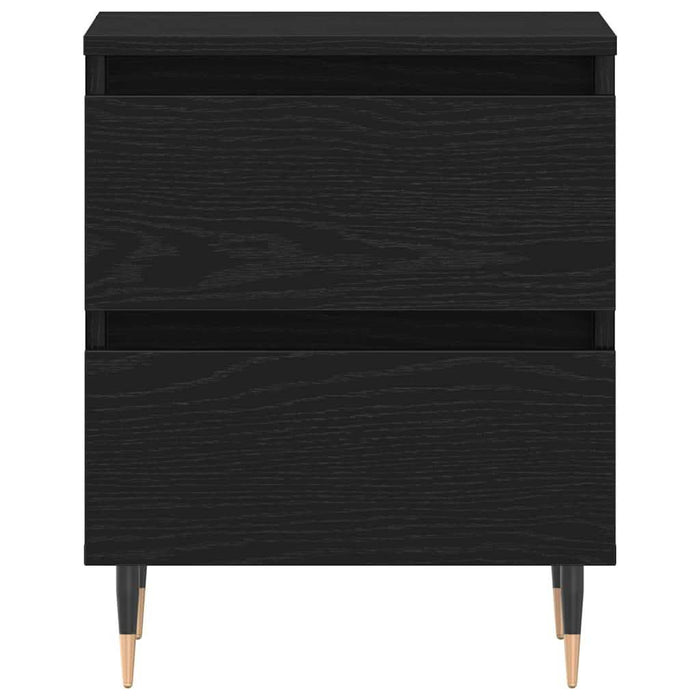 Dulap de noapte cu sertar 2 pcs Stejar Negru 40 x 35 x 50 cm - WALTI WALTI