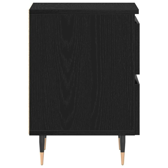 Dulap de noapte cu sertar 2 pcs Stejar Negru 40 x 35 x 50 cm - WALTI WALTI