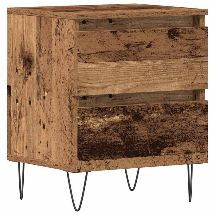 Dulap de noapte Lemn vechi 40 x 35 x 50 cm Lemn compozit - WALTI WALTI