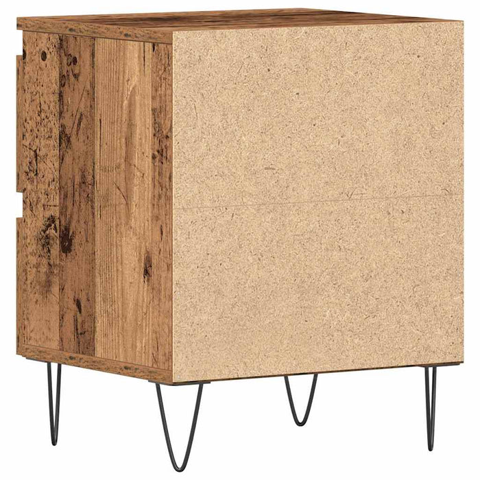 Dulap de noapte Lemn vechi 40 x 35 x 50 cm Lemn compozit - WALTI WALTI