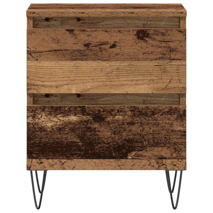 Dulap de noapte Lemn vechi 40 x 35 x 50 cm Lemn compozit - WALTI WALTI