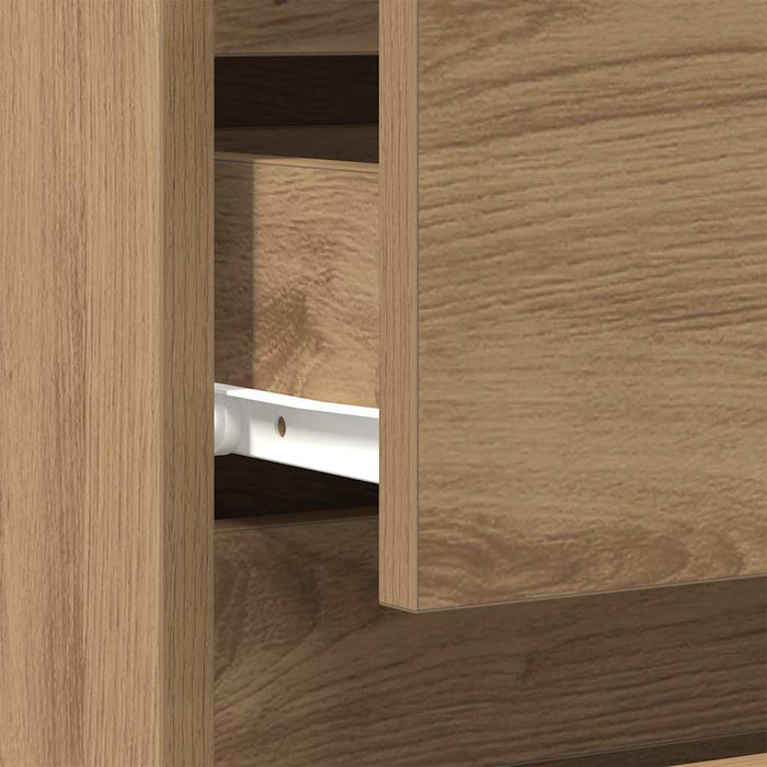 Dulap de noapte 2 pcs stejar artizanal 40 x 35 x 50 cm - WALTI WALTI