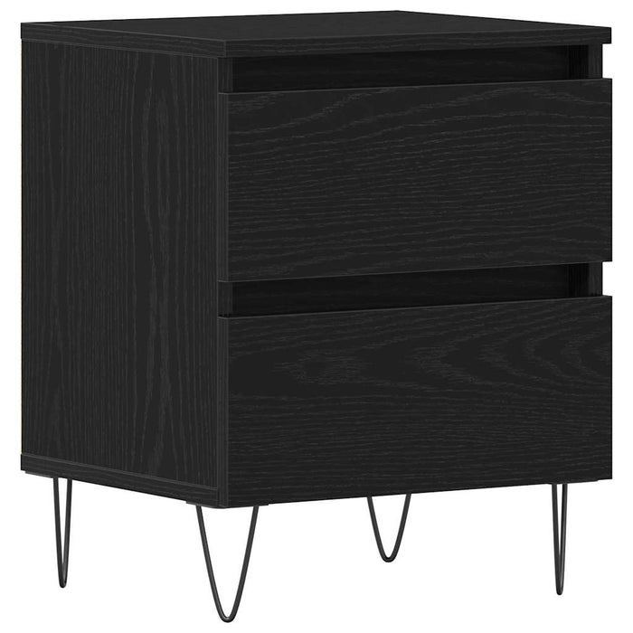 Dulap de noapte Stejar negru 40 x 35 x 50 cm Lemn compozit - WALTI WALTI