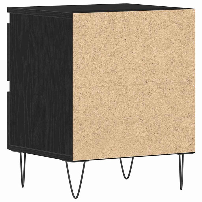 Dulap de noapte Stejar negru 40 x 35 x 50 cm Lemn compozit - WALTI WALTI