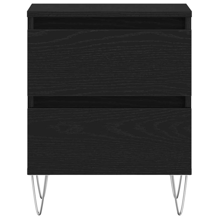 Dulap de noapte cu sertar 2 pcs Stejar negru 40 x 35 x 50 cm - WALTI WALTI