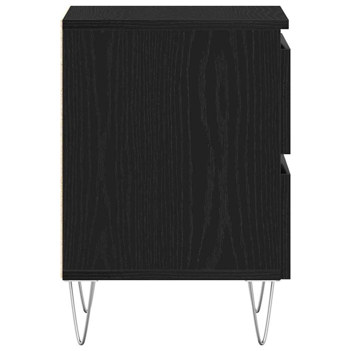 Dulap de noapte cu sertar 2 pcs Stejar negru 40 x 35 x 50 cm - WALTI WALTI