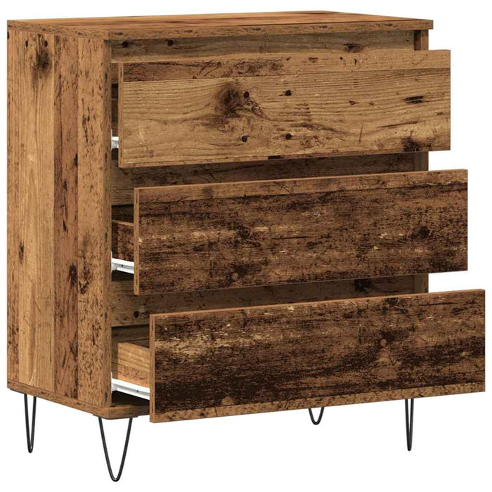 Bufet cu sertar Lemn vechi 60 x 35 x 70 cm Lemn compozit - WALTI WALTI