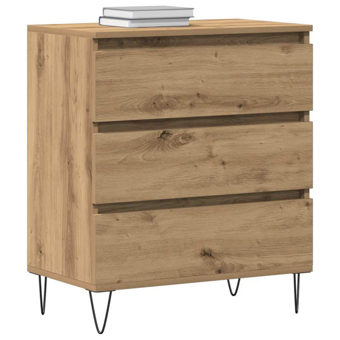 Bufet cu sertar Stejar Artizanal 60 x 35 x 70 cm Lemn compozit - WALTI WALTI
