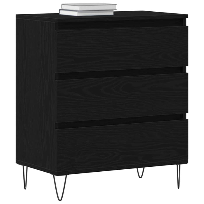 Bufet cu sertar Stejar Negru 60 x 35 x 70 cm Lemn compozit - WALTI WALTI