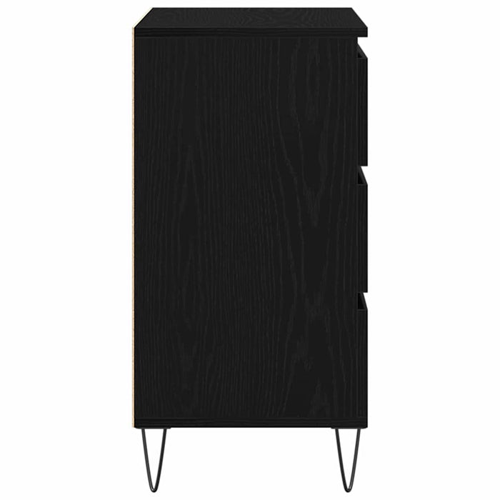 Bufet cu sertar Stejar Negru 60 x 35 x 70 cm Lemn compozit - WALTI WALTI