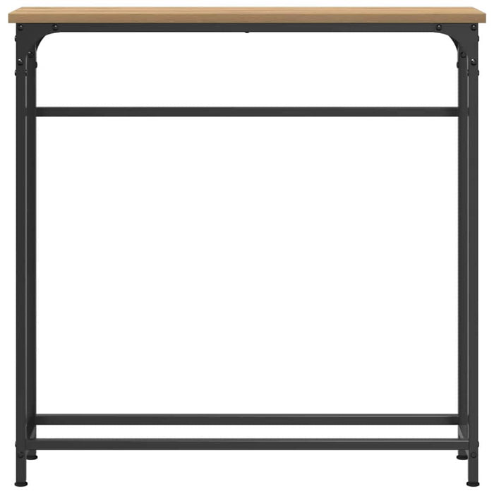 Masă de Consolă cu raft stejar artizanal 75 x 19.5 x 75 cm - WALTI WALTI