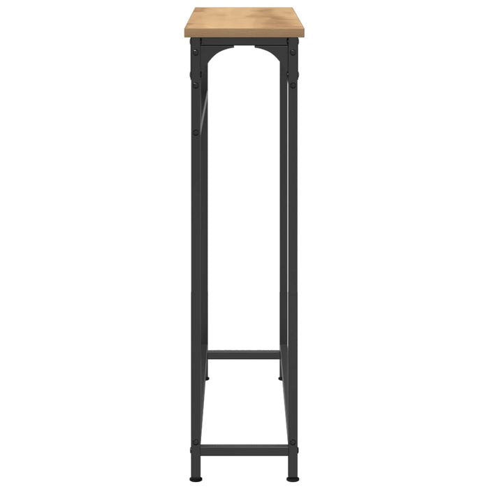 Masă de consolă Stejar Artizanal 75 x 19,5 x 75 cm WALTI