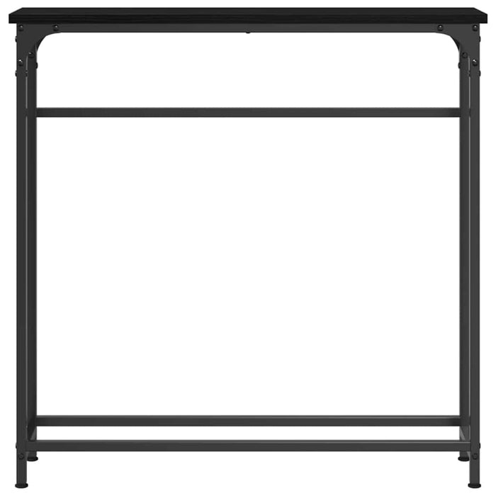 Masă de Consolă cu raft Stejar negru 75 x 19.5 x 75 cm - WALTI WALTI