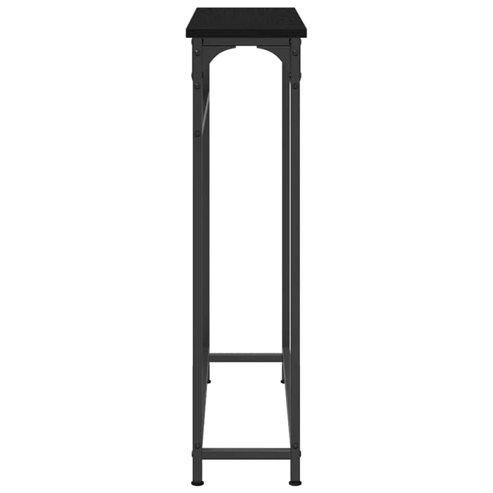Masă de Consolă cu raft Stejar negru 75 x 19.5 x 75 cm - WALTI WALTI