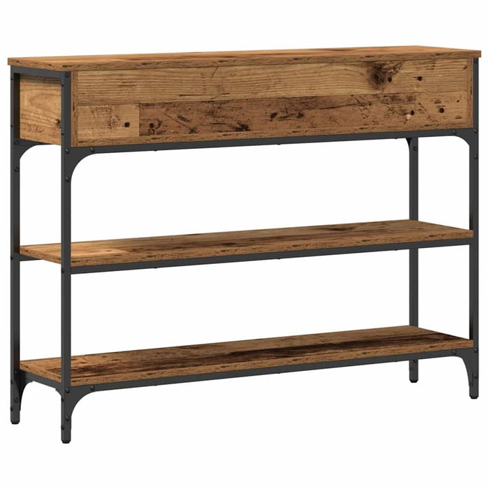 Masă de Consolă cu sertar cu raft Lemn vechi 100 x 25 x 75 cm - WALTI WALTI