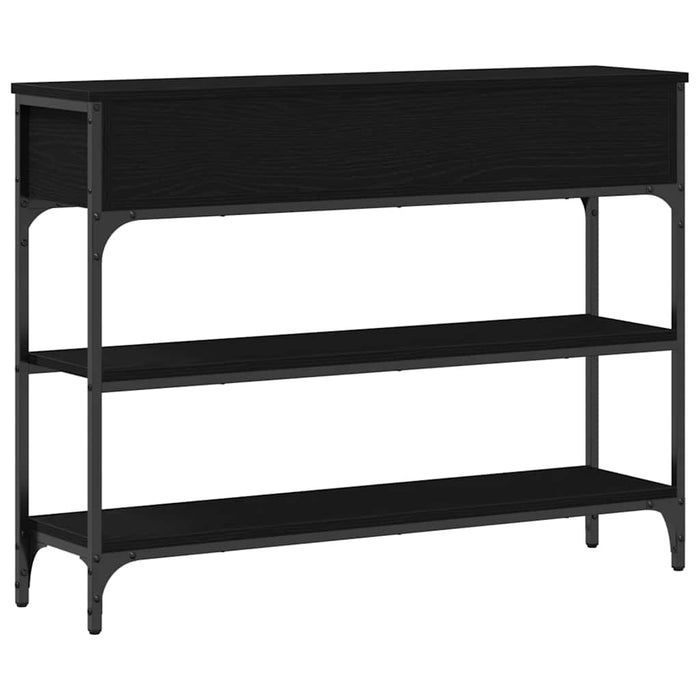 Masă de Consolă cu sertar cu raft Stejar negru 100 x 25 x 75 cm - WALTI WALTI