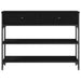 Masă de Consolă cu sertar cu raft Stejar negru 100 x 25 x 75 cm - WALTI WALTI