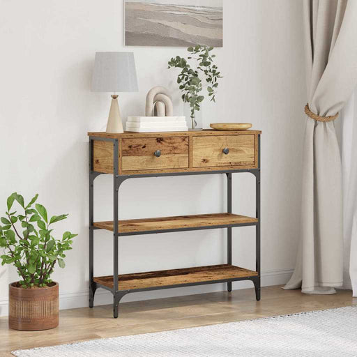 Masă de consolă Lemn vechi 72.5 x 25 x 75 cm Lemn compozit - WALTI WALTI