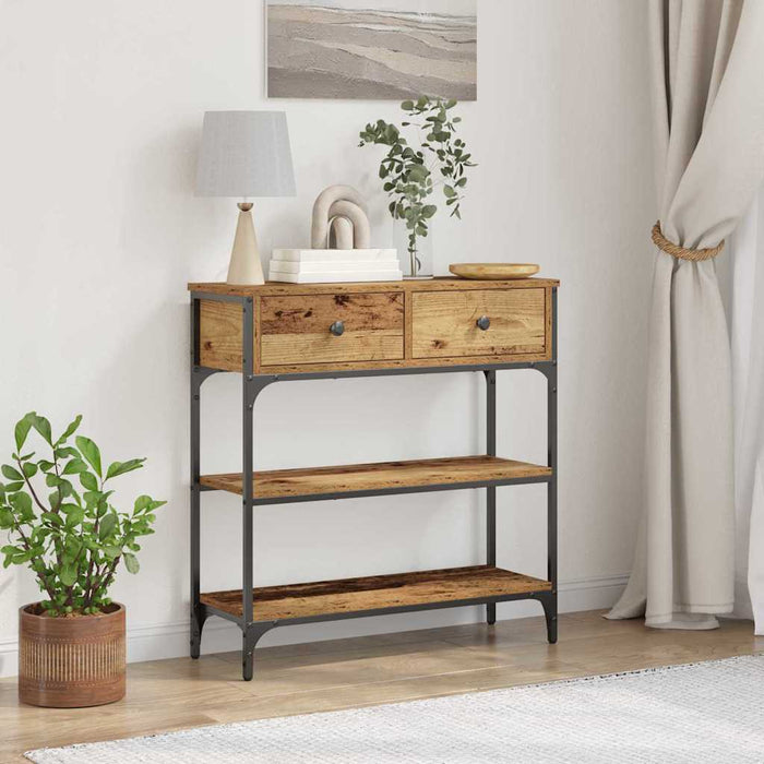 Masă de consolă Lemn vechi 72.5 x 25 x 75 cm Lemn compozit WALTI