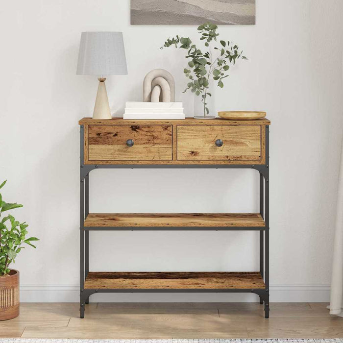 Masă de consolă Lemn vechi 72.5 x 25 x 75 cm Lemn compozit WALTI