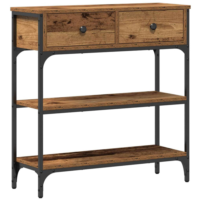 Masă de consolă Lemn vechi 72.5 x 25 x 75 cm Lemn compozit WALTI