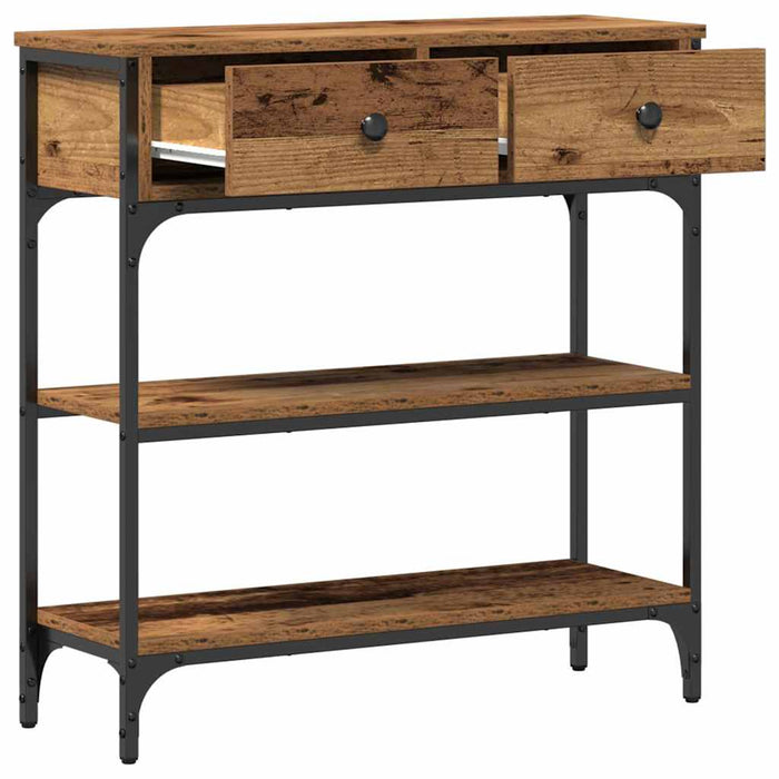 Masă de consolă Lemn vechi 72.5 x 25 x 75 cm Lemn compozit WALTI