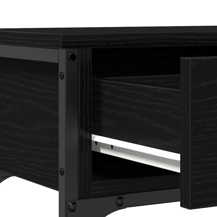 Masă de Consolă cu sertar Stejar negru 72.5 x 25 x 75 cm - WALTI WALTI