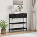 Masă de Consolă cu sertar Stejar negru 72.5 x 25 x 75 cm - WALTI WALTI