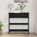 Masă de Consolă cu sertar Stejar negru 72.5 x 25 x 75 cm - WALTI WALTI