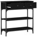 Masă de Consolă cu sertar Stejar negru 72.5 x 25 x 75 cm - WALTI WALTI