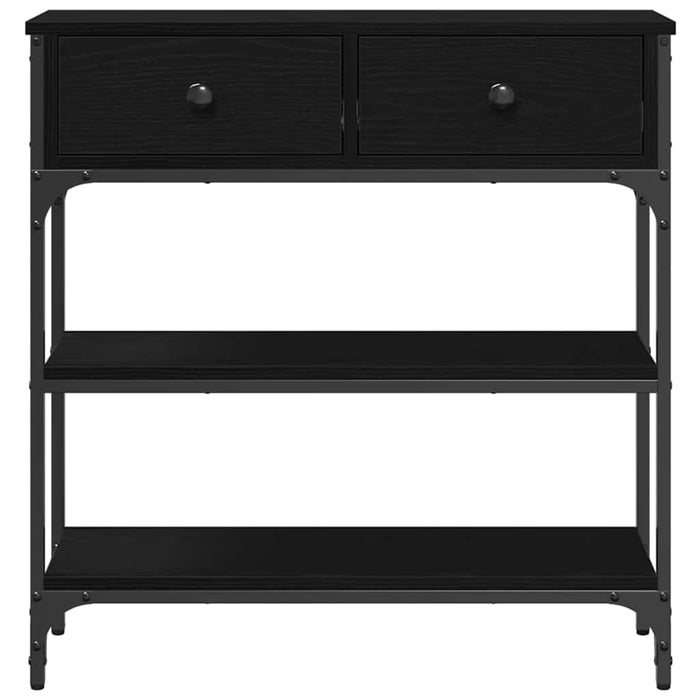 Masă de Consolă cu sertar Stejar negru 72.5 x 25 x 75 cm - WALTI WALTI