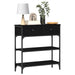 Masă de Consolă cu sertar Stejar negru 72.5 x 25 x 75 cm - WALTI WALTI