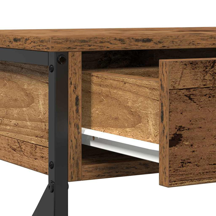 Masă Consolă Lemn vechi 100 x 28 x 75 cm Lemn compus și metal - WALTI WALTI