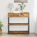 Masă Consolă Lemn vechi 75 x 28 x 75 cm Lemn compus și metal - WALTI WALTI