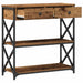 Masă Consolă Lemn vechi 75 x 28 x 75 cm Lemn compus și metal - WALTI WALTI