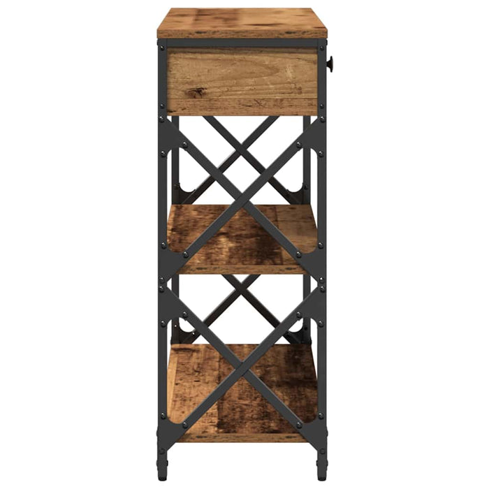 Masă Consolă Lemn vechi 75 x 28 x 75 cm Lemn compus și metal - WALTI WALTI