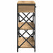 Masă Consolă cu sertar cu raft stejar artizanal 75 x 28 x 75 cm - WALTI WALTI