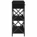 Masă Consolă Stejar negru 75 x 28 x 75 cm Lemn compus și metal - WALTI WALTI