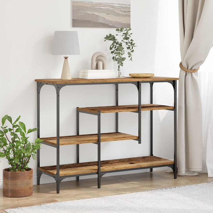Masă de Consolă cu raft Lemn vechi 100 x 35 x 75 cm - WALTI WALTI
