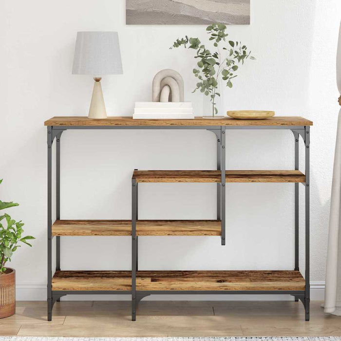 Masă de Consolă cu raft Lemn vechi 100 x 35 x 75 cm - WALTI WALTI