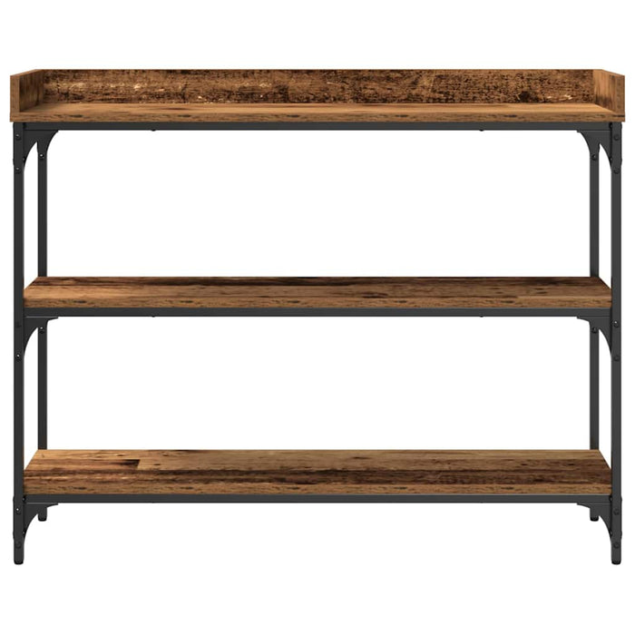 Masă de Consolă cu raft Lemn vechi 100 x 30 x 80 cm - WALTI WALTI