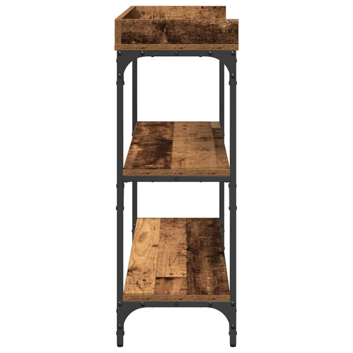Masă de Consolă cu raft Lemn vechi 100 x 30 x 80 cm - WALTI WALTI