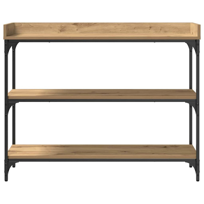 Masă de Consolă cu raft stejar artizanal 100 x 30 x 80 cm - WALTI WALTI