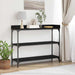 Masă de Consolă cu raft Stejar negru 100 x 30 x 80 cm - WALTI WALTI