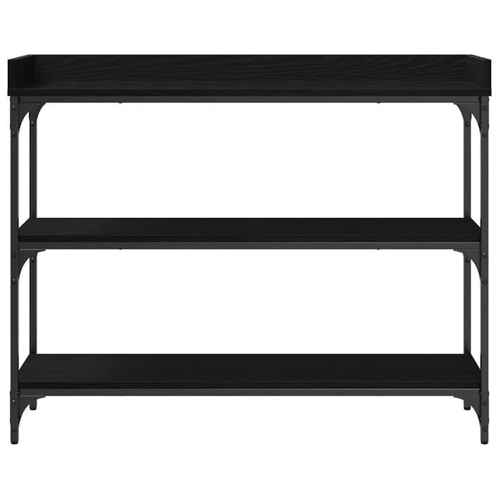 Masă de Consolă cu raft Stejar negru 100 x 30 x 80 cm - WALTI WALTI