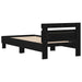 Cadru de pat Stejar negru 100 x 200 cm Lemn compozit - WALTI WALTI