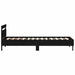 Cadru de pat Stejar negru 100 x 200 cm Lemn compozit - WALTI WALTI