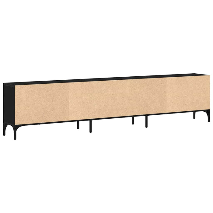 Cabinet TV Stejar negru 200 x 25 x 44 cm Lemn compozit - WALTI WALTI